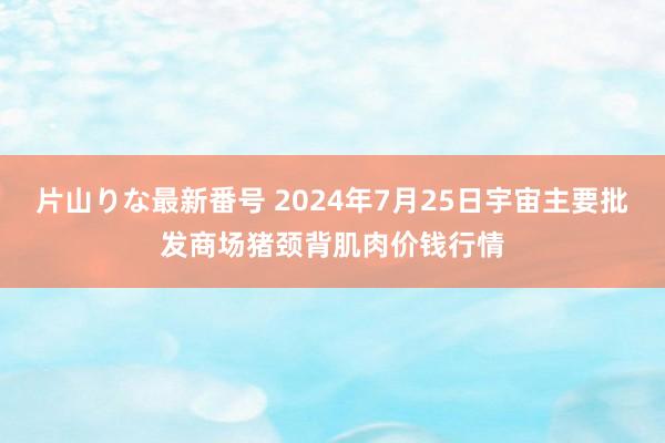 片山りな最新番号 2024年7月25日宇宙主要批发商场猪颈背肌肉价钱行情