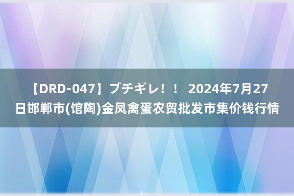 【DRD-047】ブチギレ！！ 2024年7月27日邯郸市(馆陶)金凤禽蛋农贸批发市集价钱行情