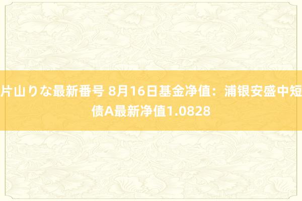 片山りな最新番号 8月16日基金净值：浦银安盛中短债A最新净值1.0828