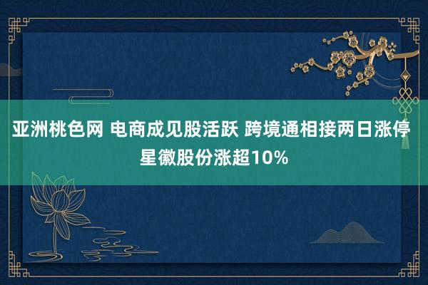 亚洲桃色网 电商成见股活跃 跨境通相接两日涨停 星徽股份涨超10%