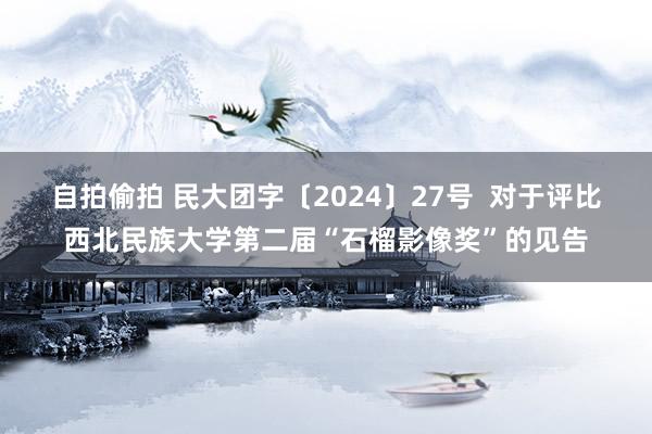 自拍偷拍 民大团字〔2024〕27号  对于评比西北民族大学第二届“石榴影像奖”的见告